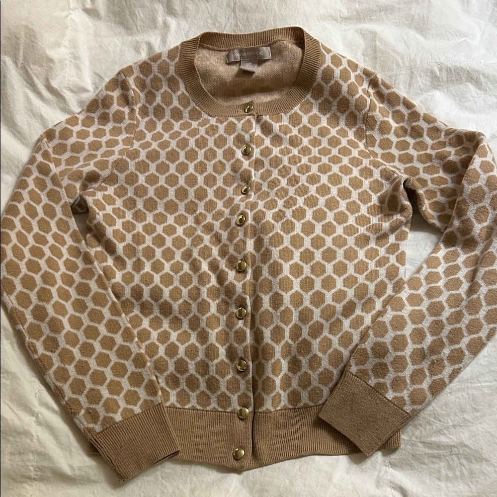 Banana Republic Honeycomb Patterned Cardigan